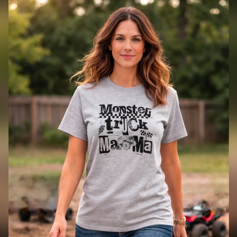 Monster Truck Mama Shirt cute boy mom